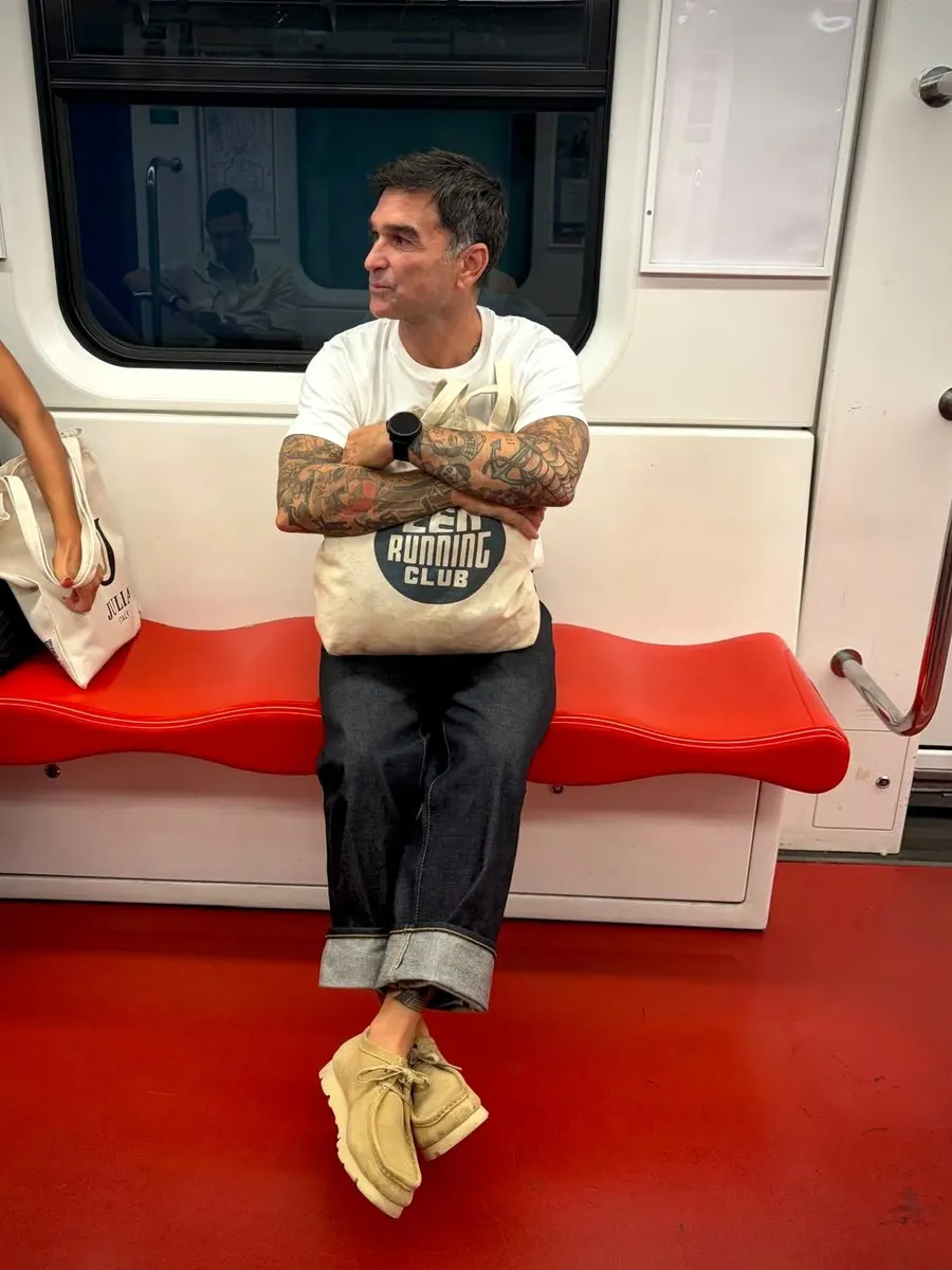 On the Milan metro between show days
